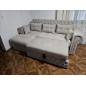 Coltar Chester extensibi, cu spatiu pentru depozitare si perne decorative