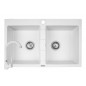 Set chiuveta granit SPARTA 2B & baterie BELLO - White